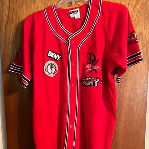 Vintage DKNY Baseball Jersey size small